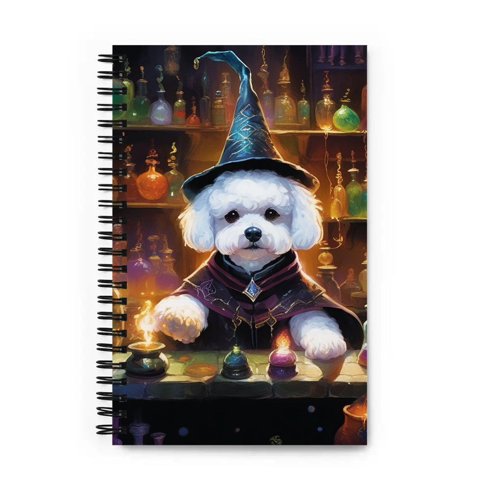 PugMug Custom Bichons Frise Spiral Notebook