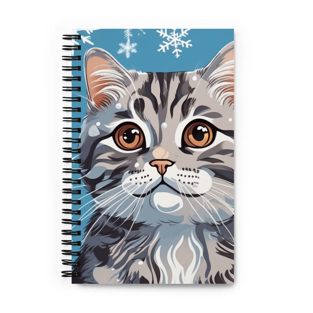 PugMug Custom Tabby Scottish Fold Cat Spiral Notebook