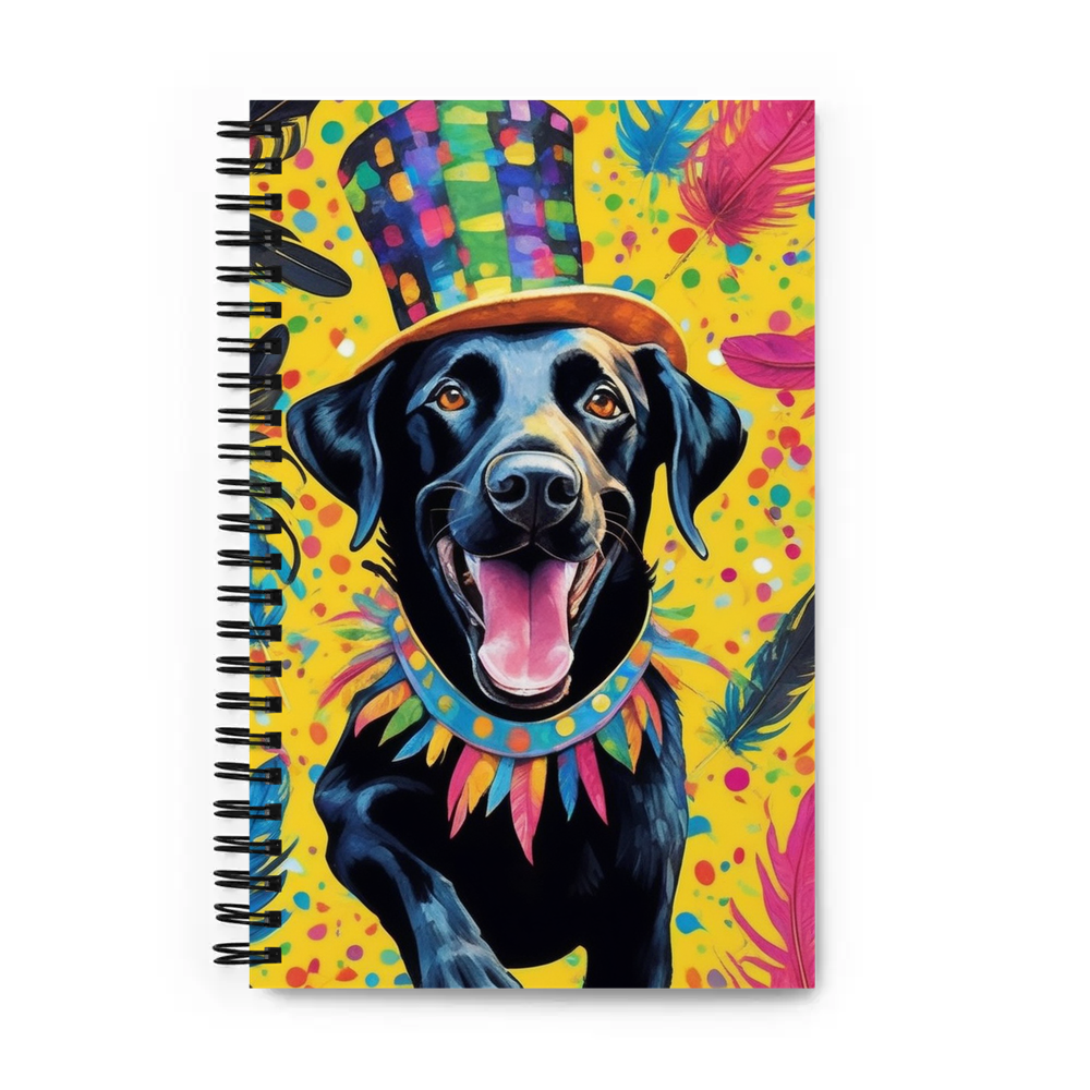PugMug Custom Black Labrador Retriever Spiral Notebook