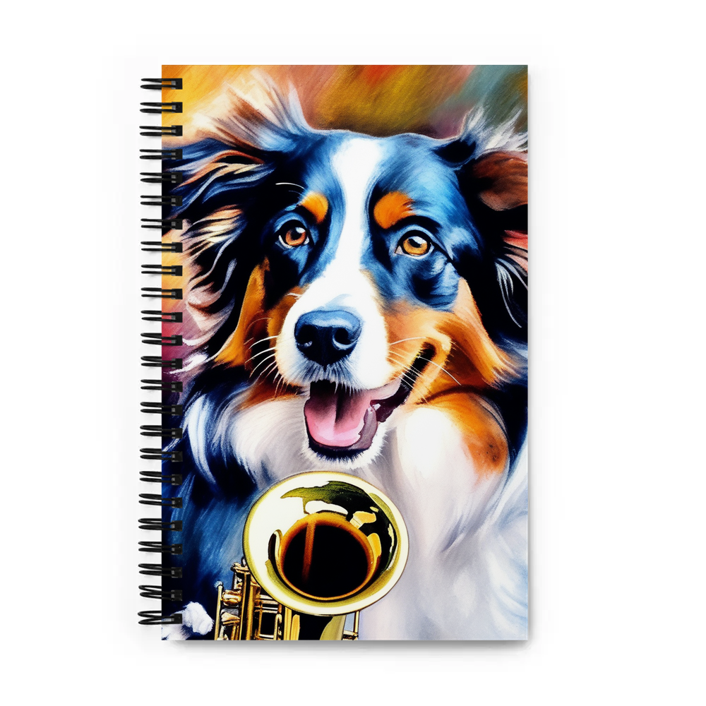 PugMug Custom Miniature American Shepherd Spiral Notebook
