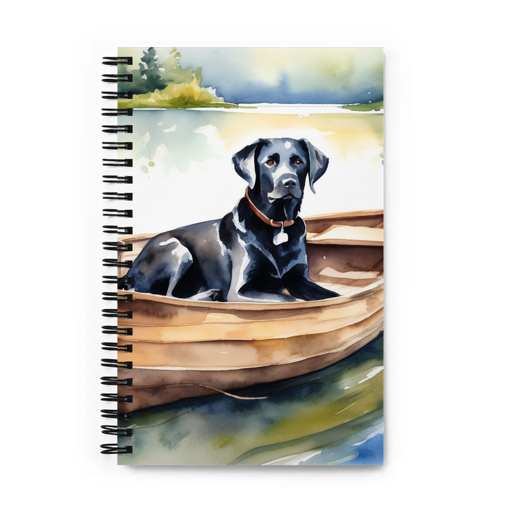 PugMug Custom Black Labrador Retriever Spiral Notebook