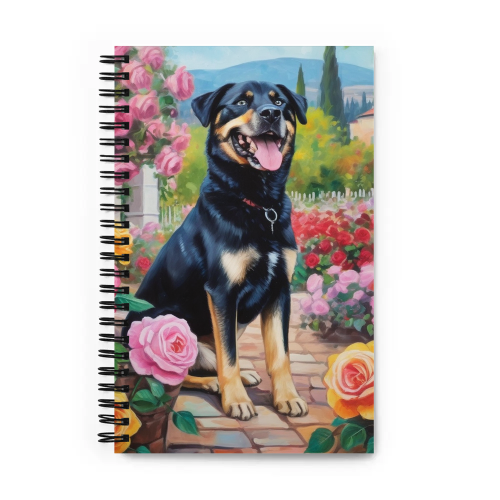 PugMug Custom Blue Spiral Notebook