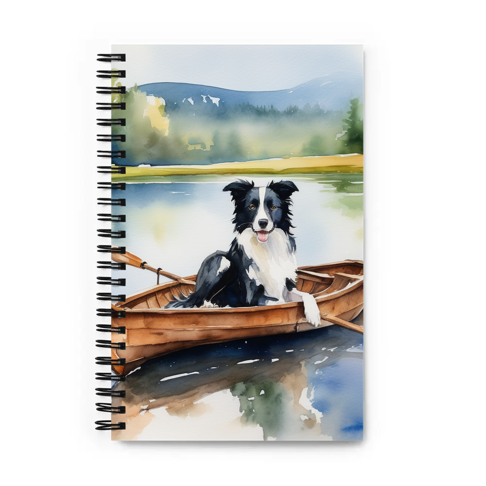 PugMug Custom Border Collie Spiral Notebook