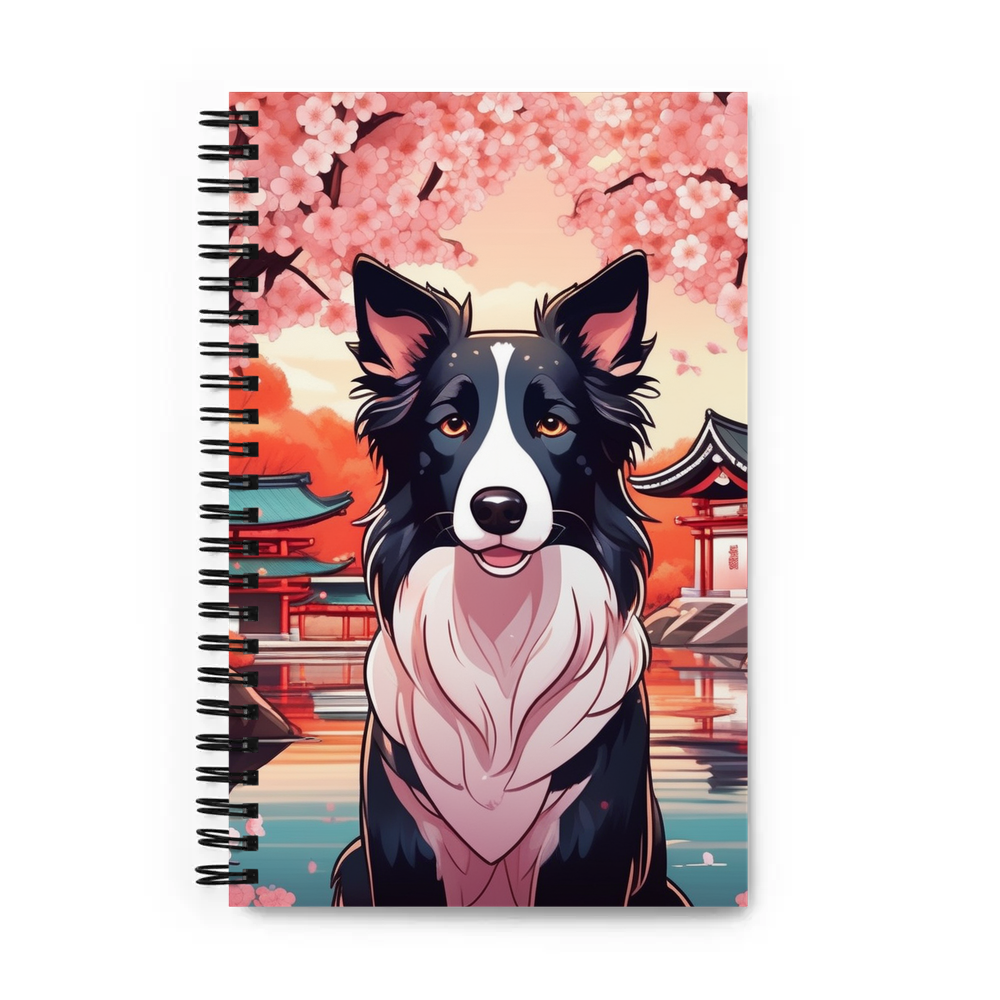 PugMug Custom Border Collie Spiral Notebook