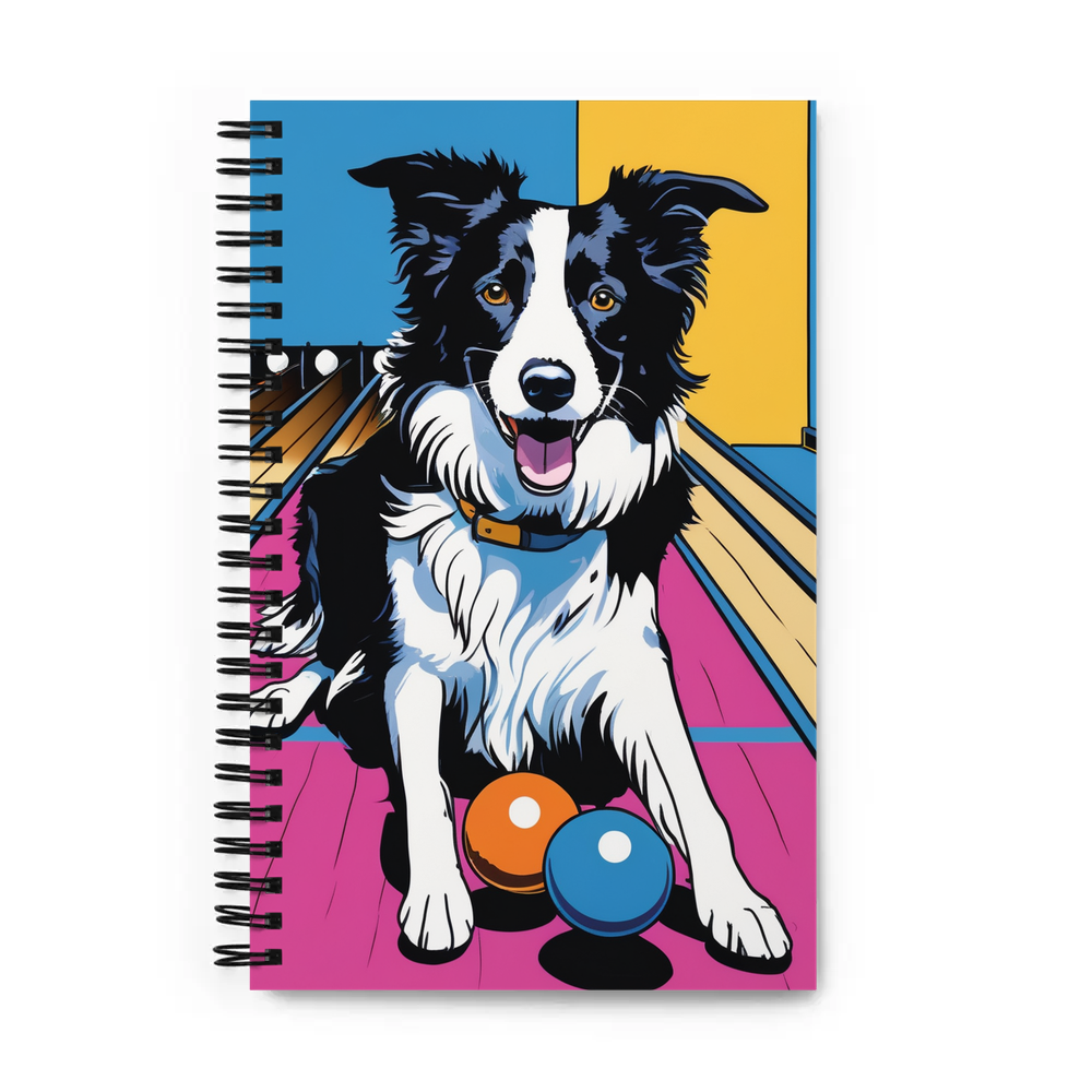 PugMug Custom Border Collie Spiral Notebook