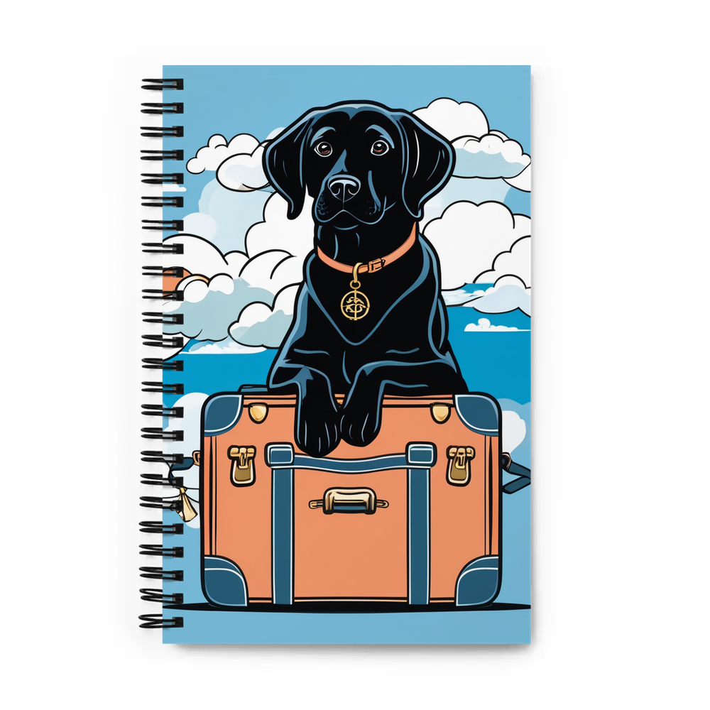 PugMug Custom Black Labrador Retriever Spiral Notebook