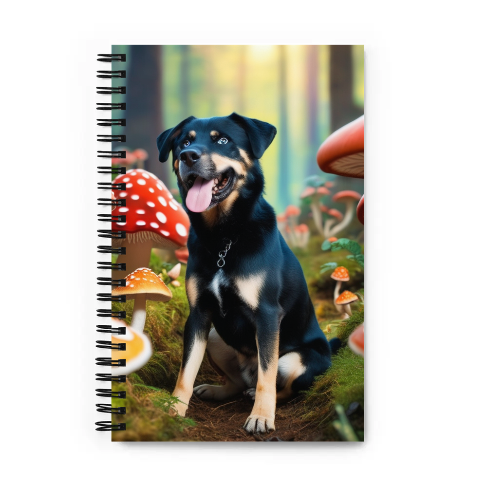 PugMug Custom Blue Spiral Notebook