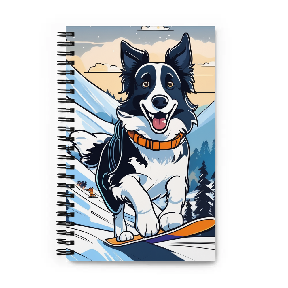 PugMug Custom Border Collie Spiral Notebook