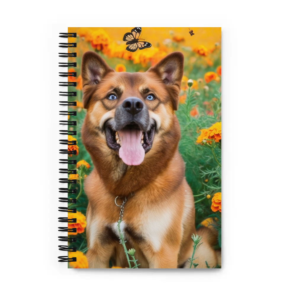 PugMug Custom Blue Spiral Notebook
