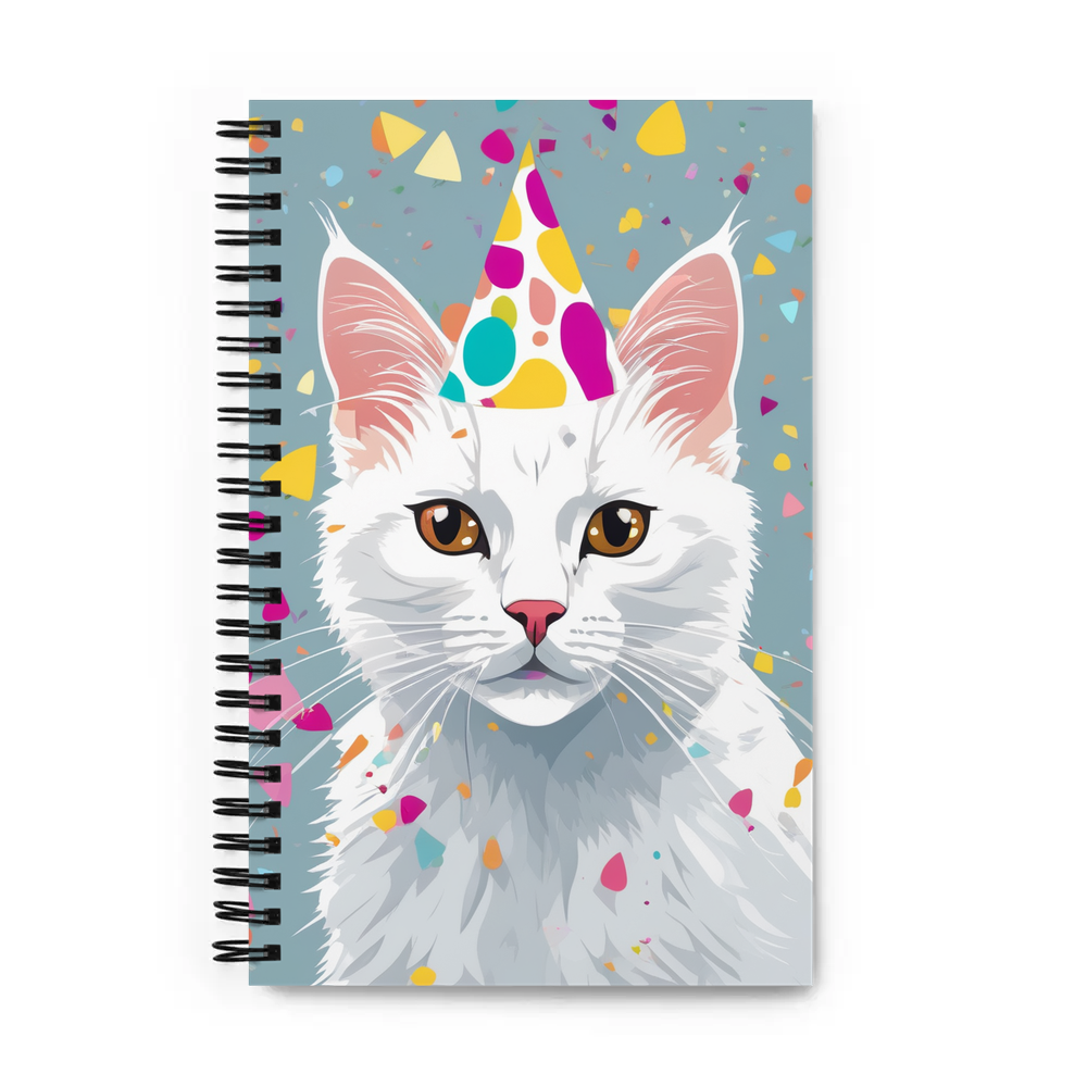 PugMug Custom White Exotic Cat Spiral Notebook