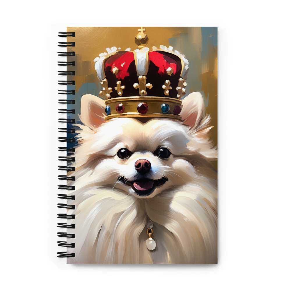 PugMug Custom White Pomeranian Spiral Notebook