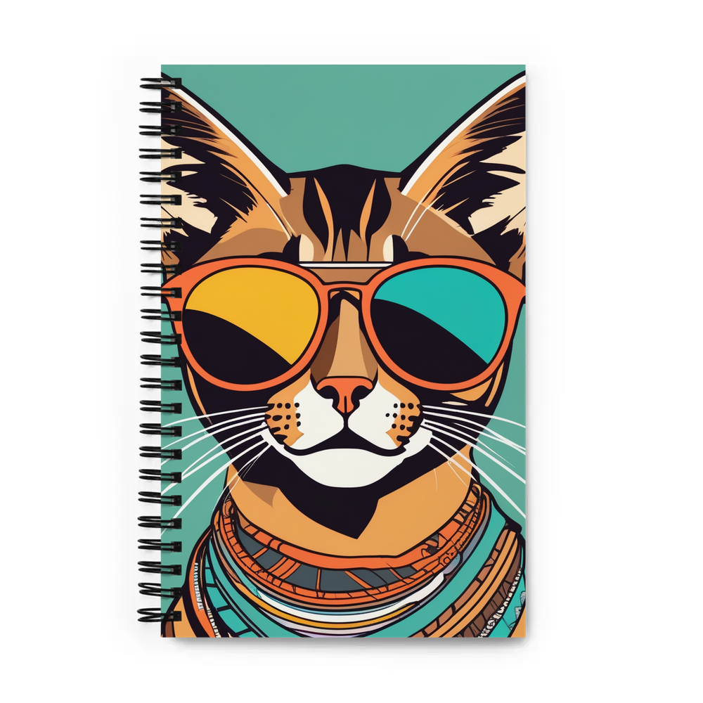 PugMug Custom Tabby Abyssinian Cat Spiral Notebook