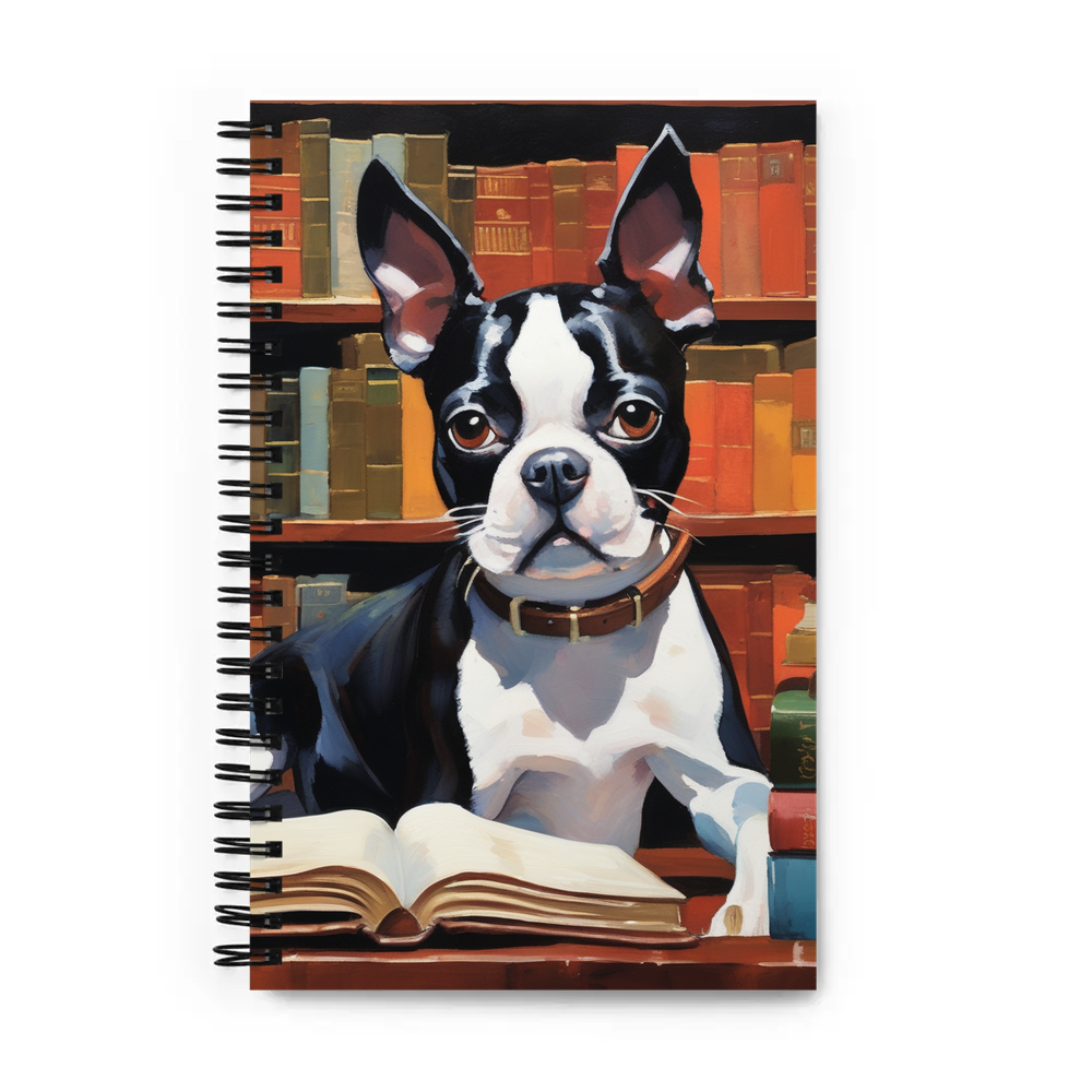 PugMug Custom Boston Terrier Spiral Notebook