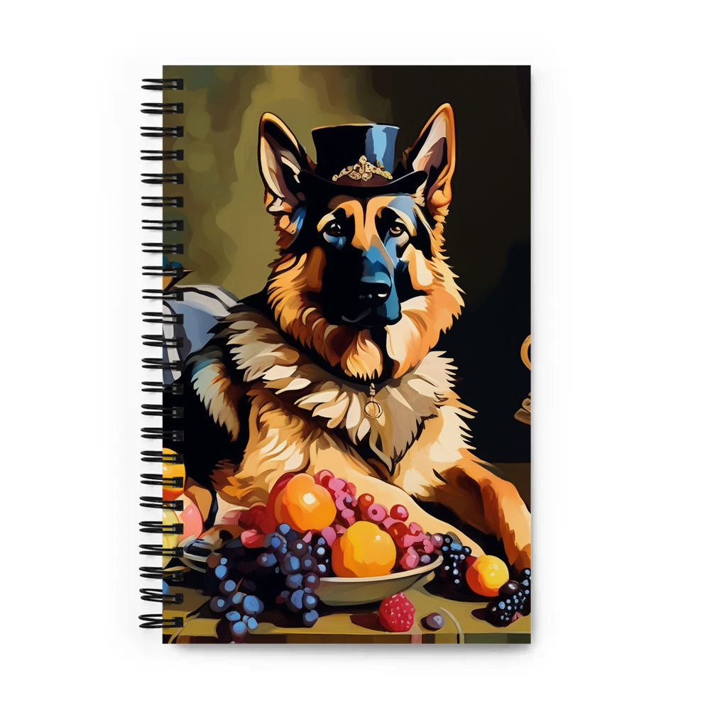 PugMug Custom German Shepherd Dog Spiral Notebook