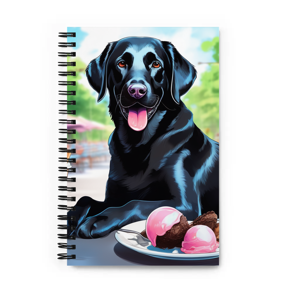 PugMug Custom Black Labrador Retriever Spiral Notebook