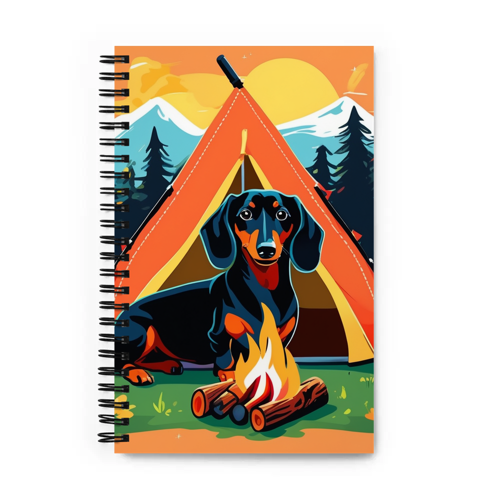 PugMug Custom Black Dachshund Spiral Notebook