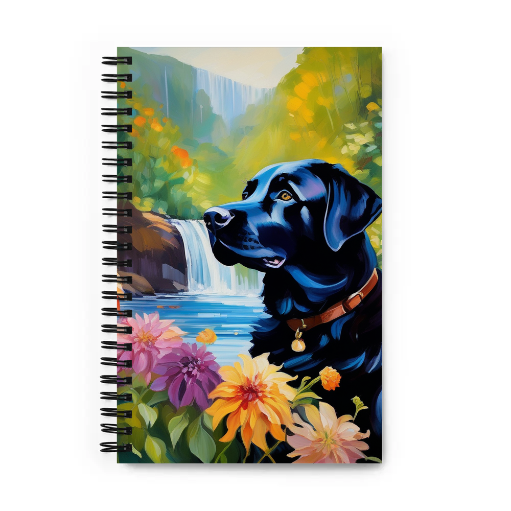 PugMug Custom Black Labrador Retriever Spiral Notebook