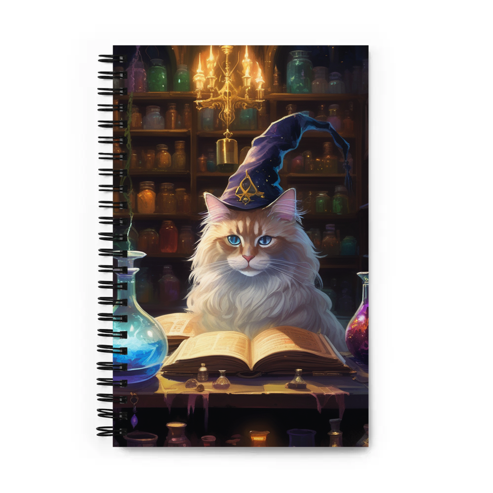 PugMug Custom Tabby Ragdoll Cat Spiral Notebook