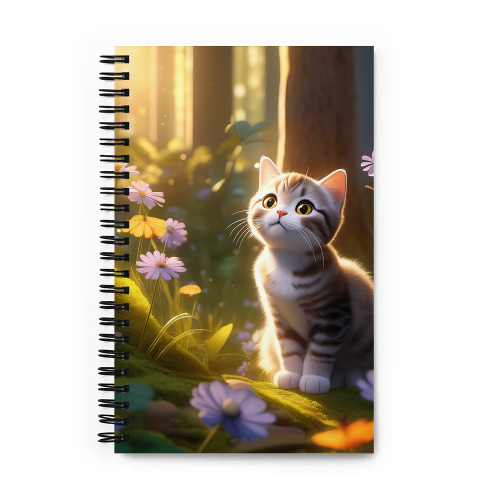 PugMug Custom Tabby Scottish Fold Cat Spiral Notebook