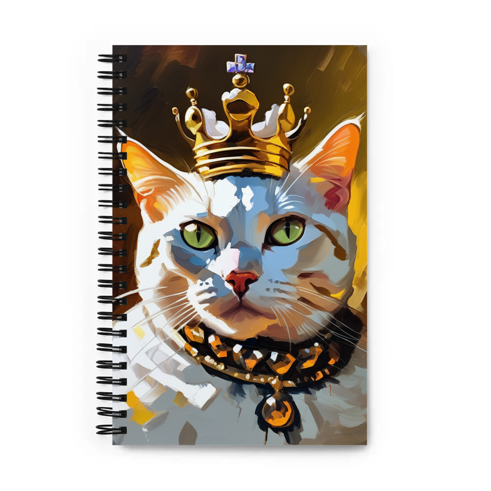 PugMug Custom White American Shorthair Cat Spiral Notebook