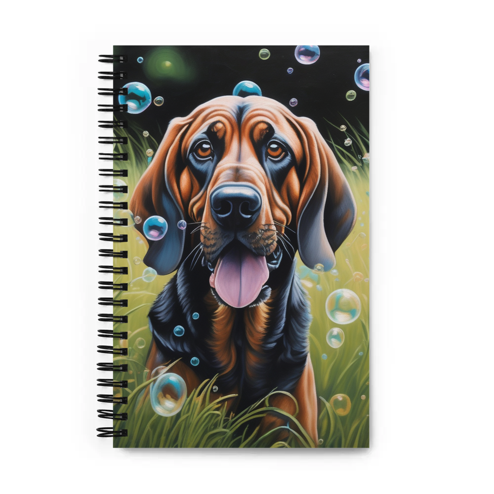 PugMug Custom Bloodhound Spiral Notebook