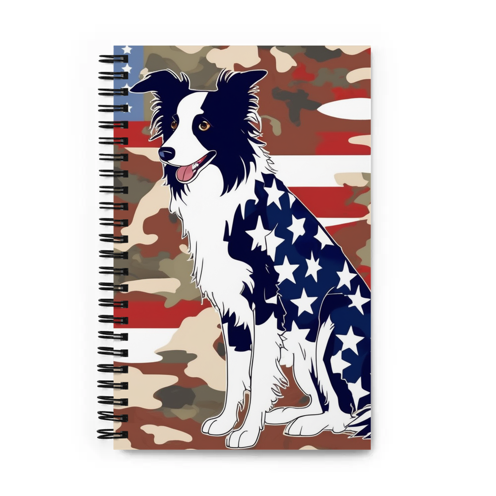 PugMug Custom Border Collie Spiral Notebook
