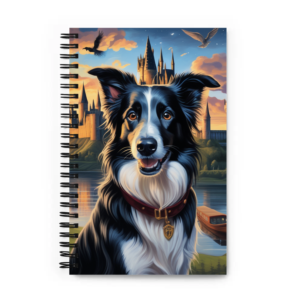 PugMug Custom Border Collie Spiral Notebook