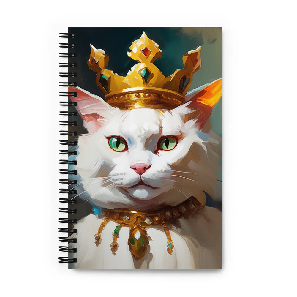 PugMug Custom White Exotic Cat Spiral Notebook