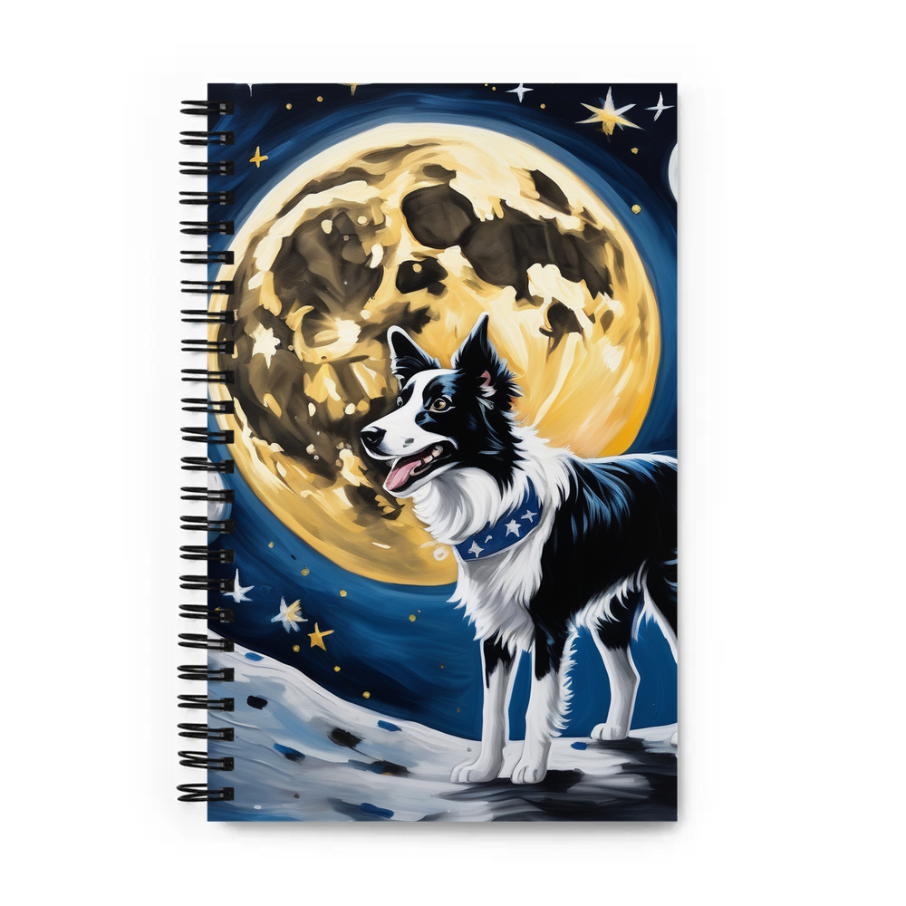 PugMug Custom Border Collie Spiral Notebook