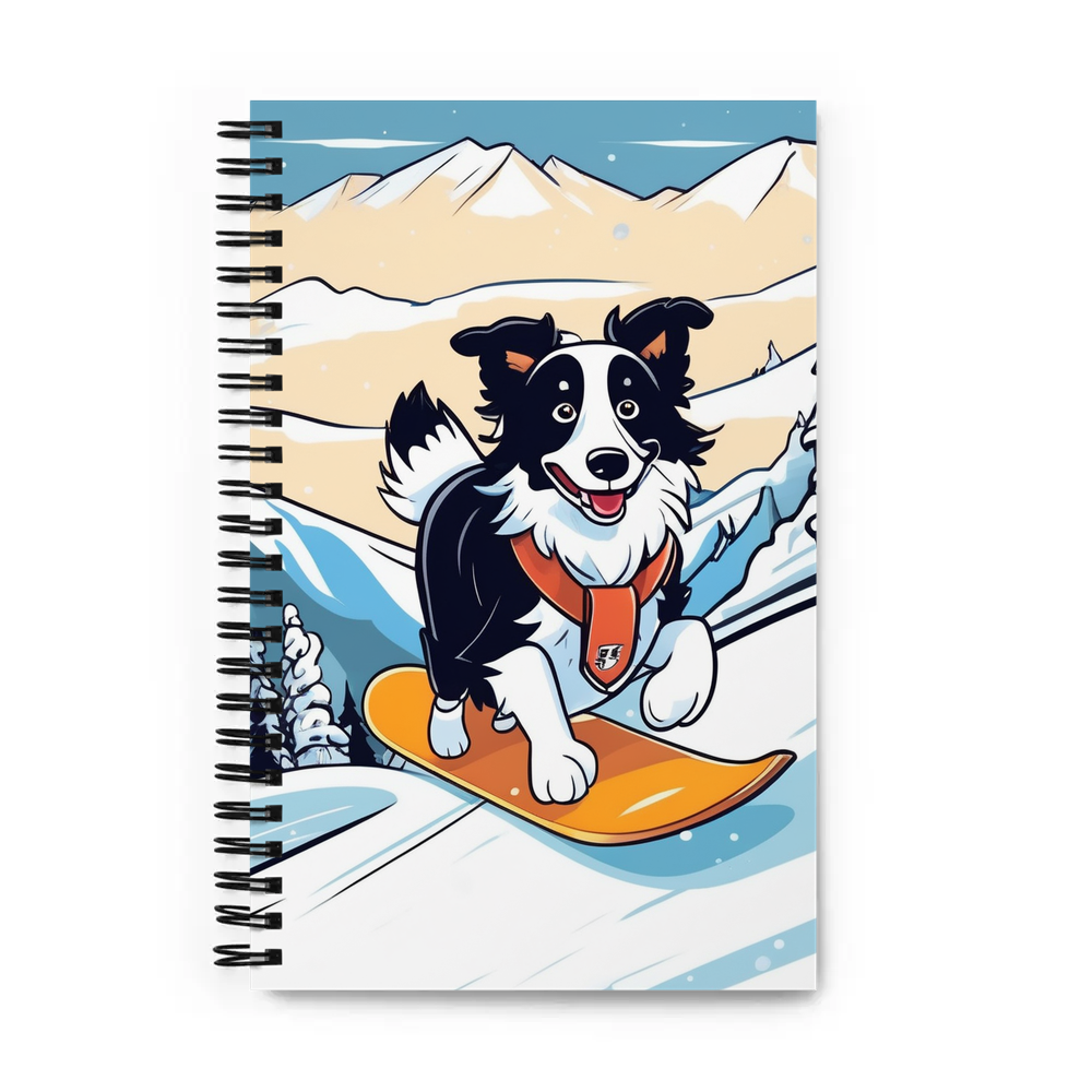 PugMug Custom Border Collie Spiral Notebook