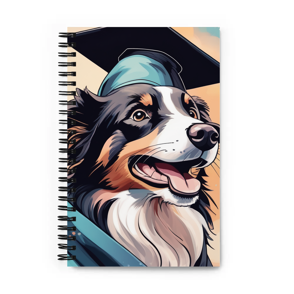 PugMug Custom Border Collie Spiral Notebook