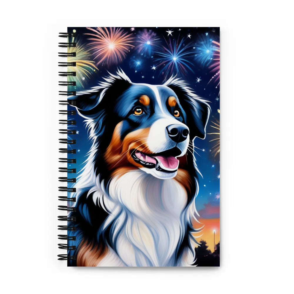 PugMug Custom Australian Shepherd Dog Spiral Notebook