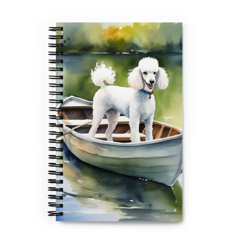 PugMug Custom White Poodle Spiral Notebook