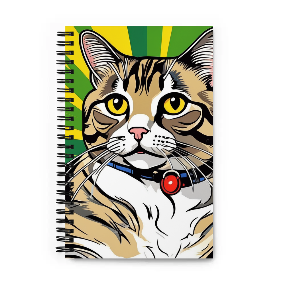 PugMug Custom Tabby Scottish Fold Cat Spiral Notebook