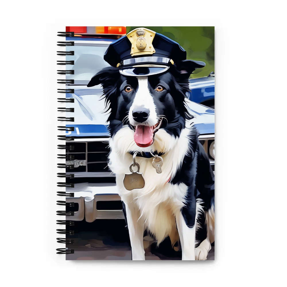 PugMug Custom Border Collie Spiral Notebook