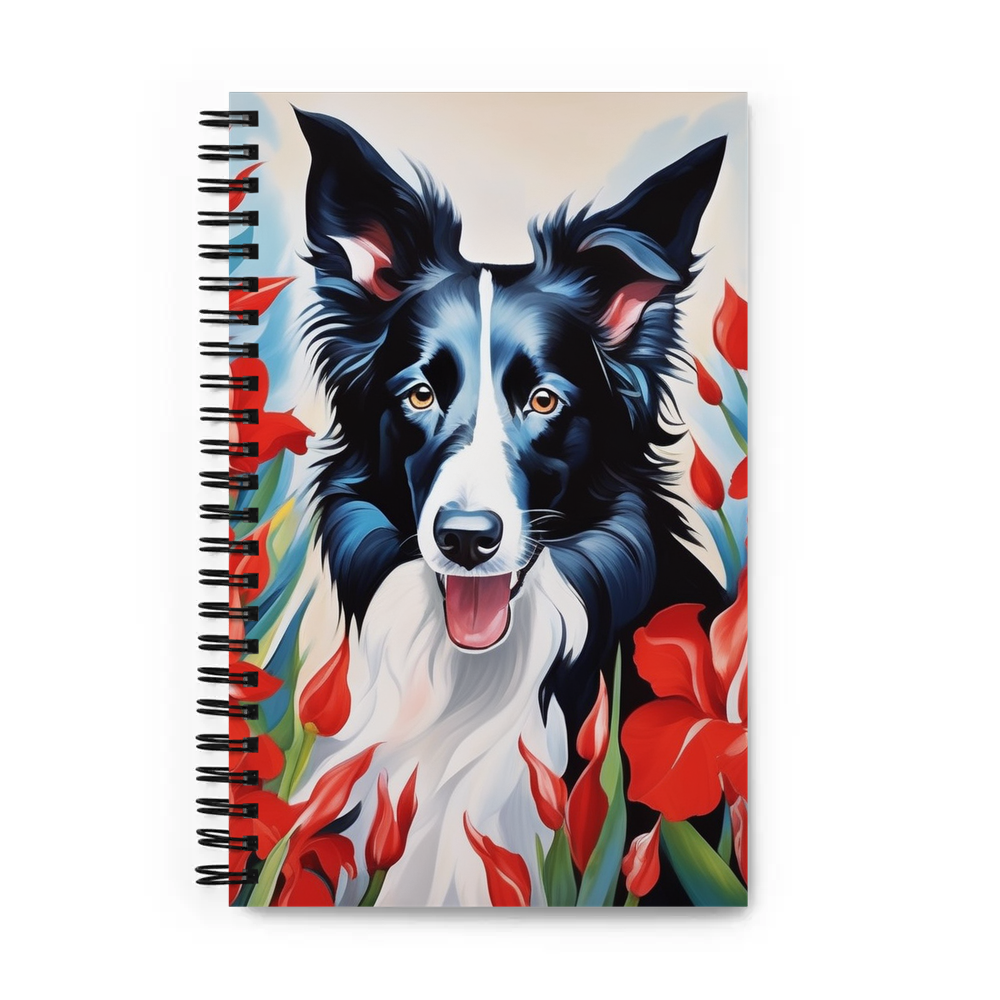 PugMug Custom Border Collie Spiral Notebook