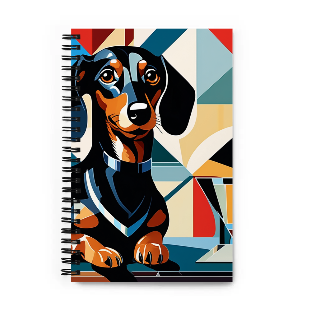 PugMug Custom Black Dachshund Spiral Notebook
