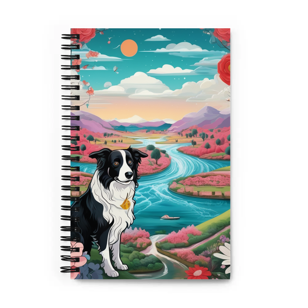 PugMug Custom Border Collie Spiral Notebook