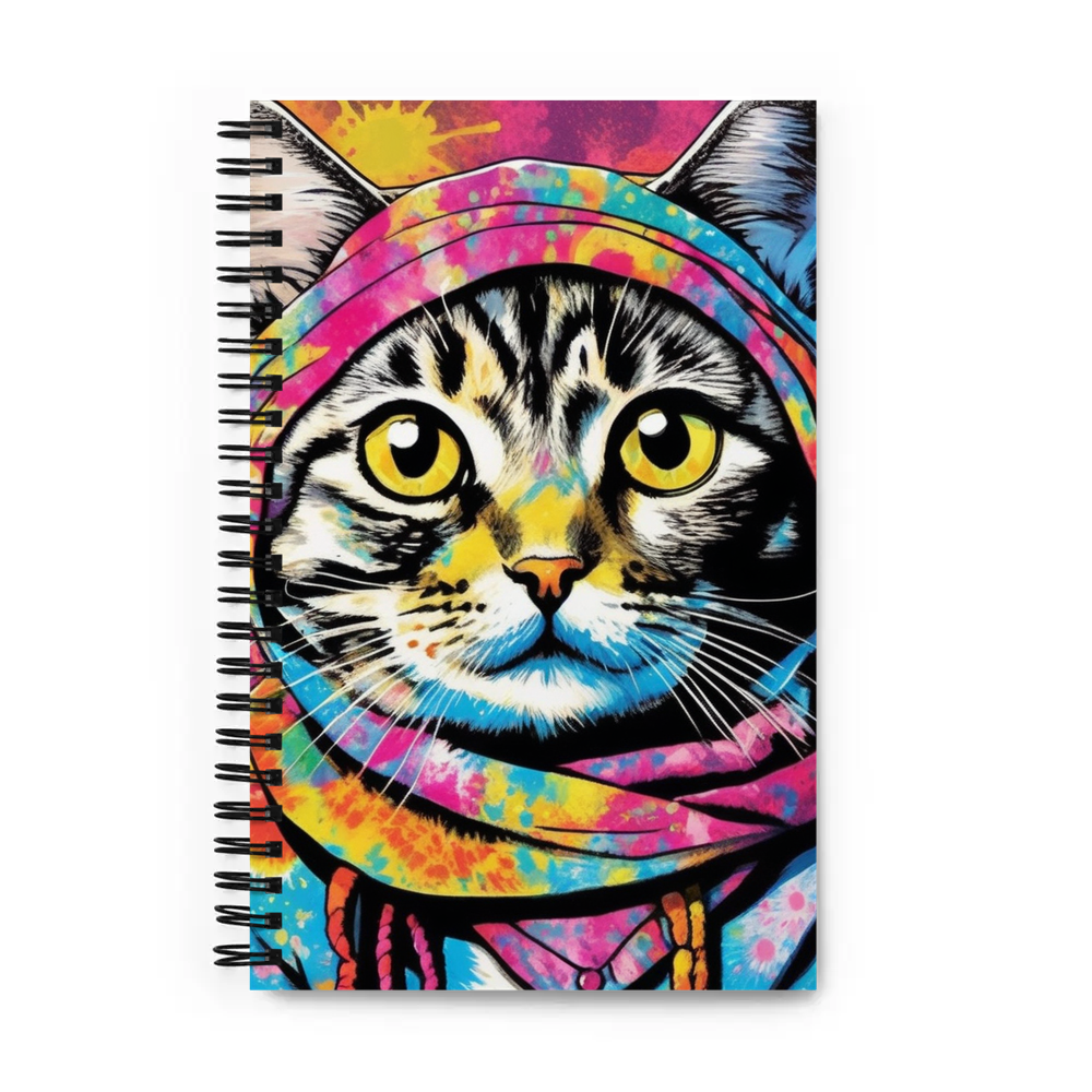 PugMug Custom Tabby Scottish Fold Cat Spiral Notebook