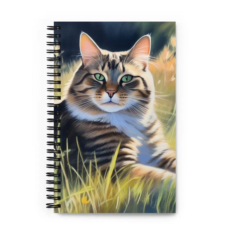 PugMug Custom Tabby Companion Cat Spiral Notebook