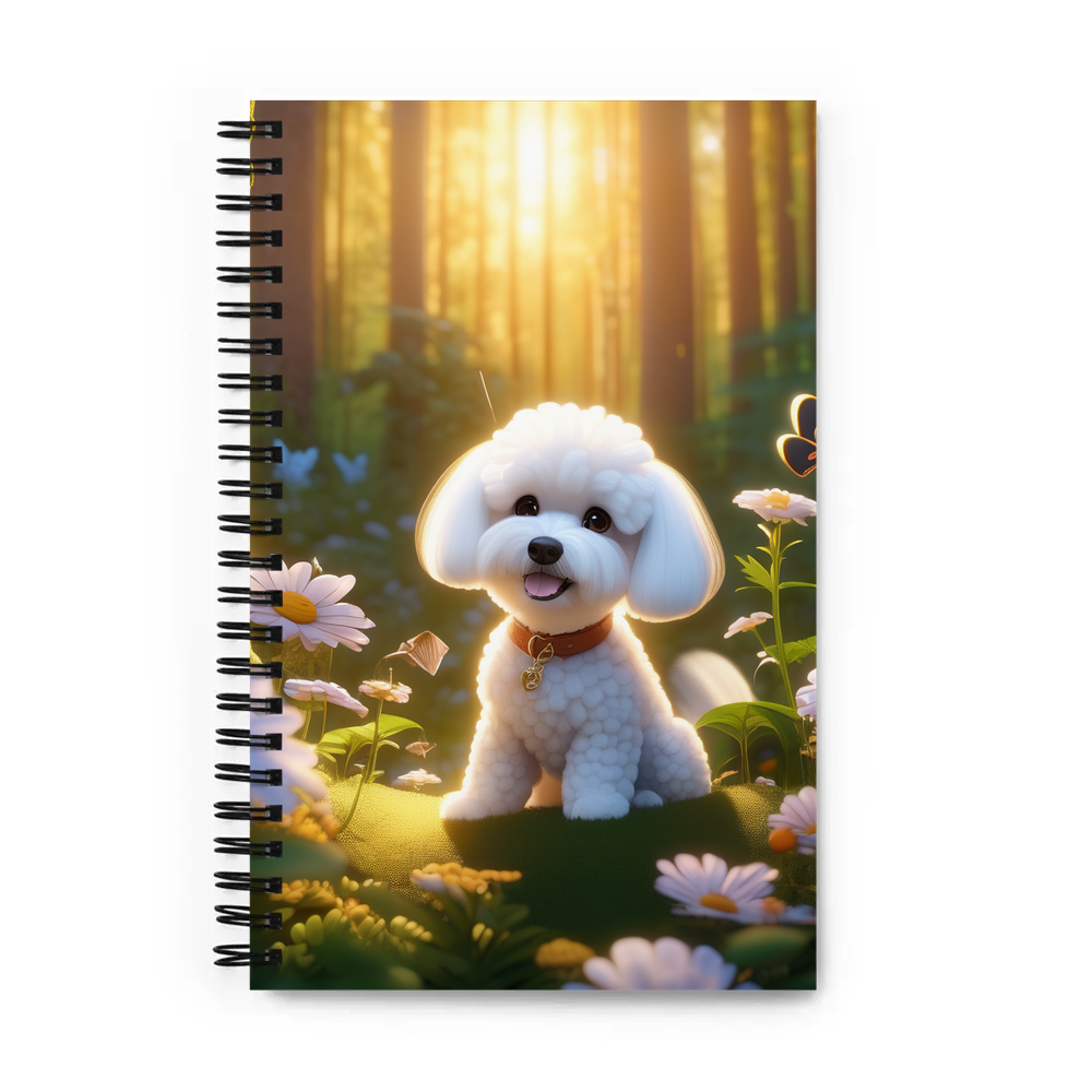 PugMug Custom Bichons Frise Spiral Notebook