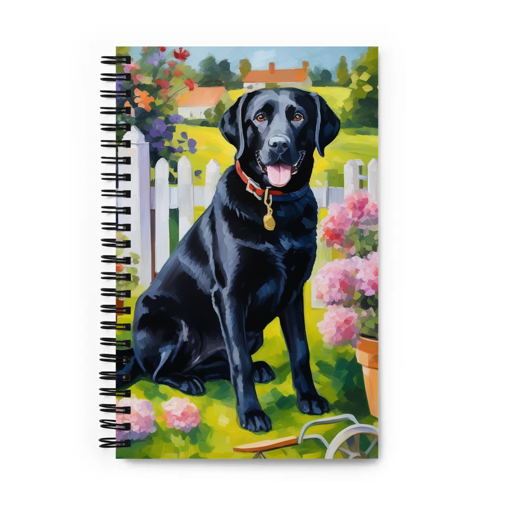 PugMug Custom Black Labrador Retriever Spiral Notebook