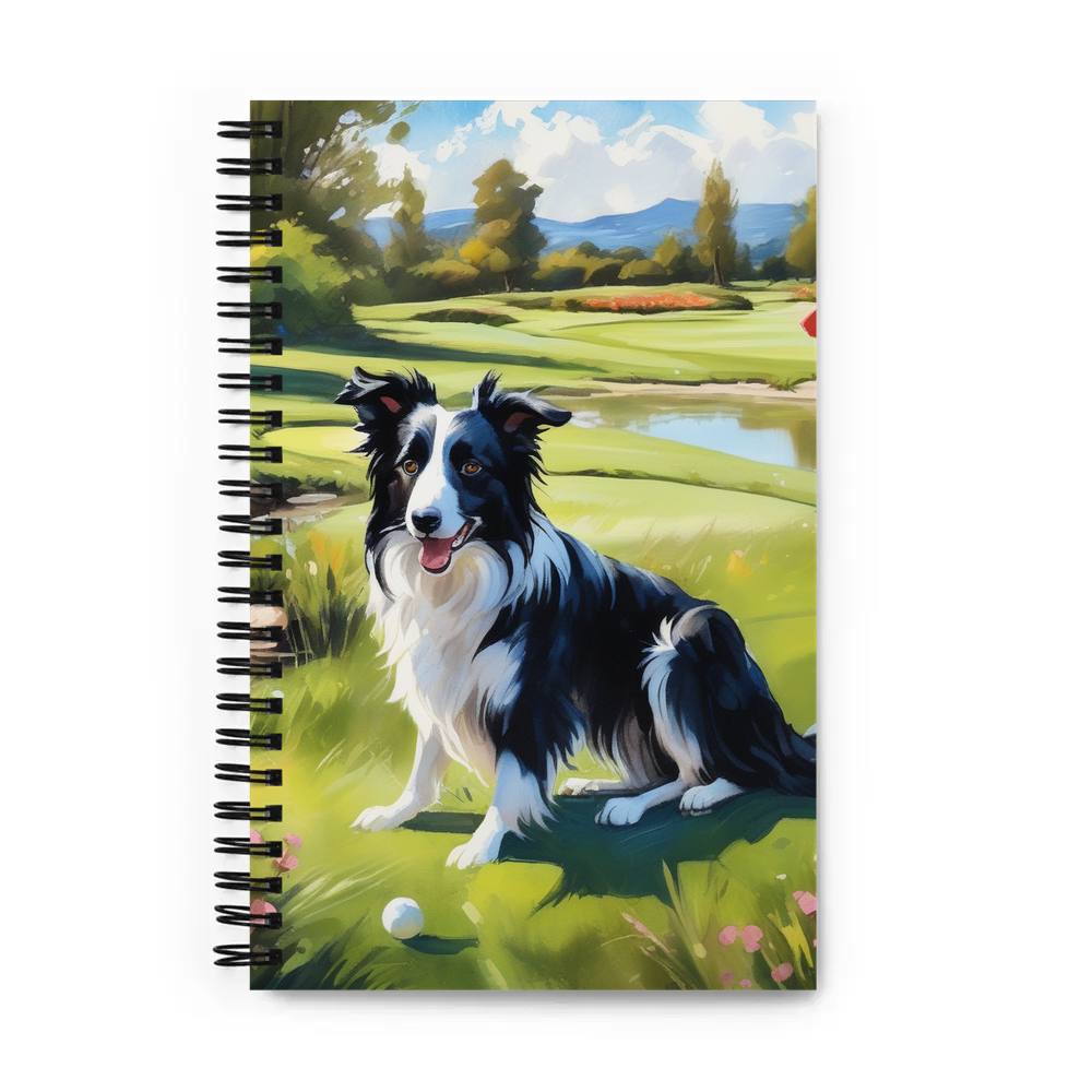 PugMug Custom Border Collie Spiral Notebook