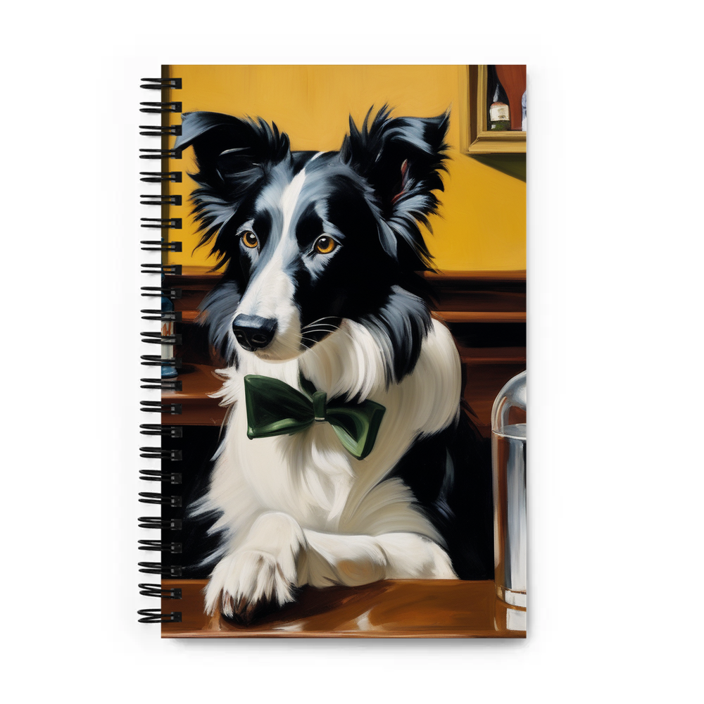 PugMug Custom Border Collie Spiral Notebook
