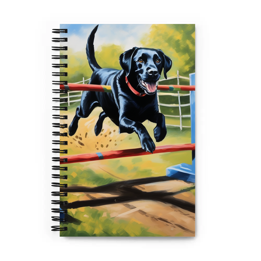 PugMug Custom Black Labrador Retriever Spiral Notebook