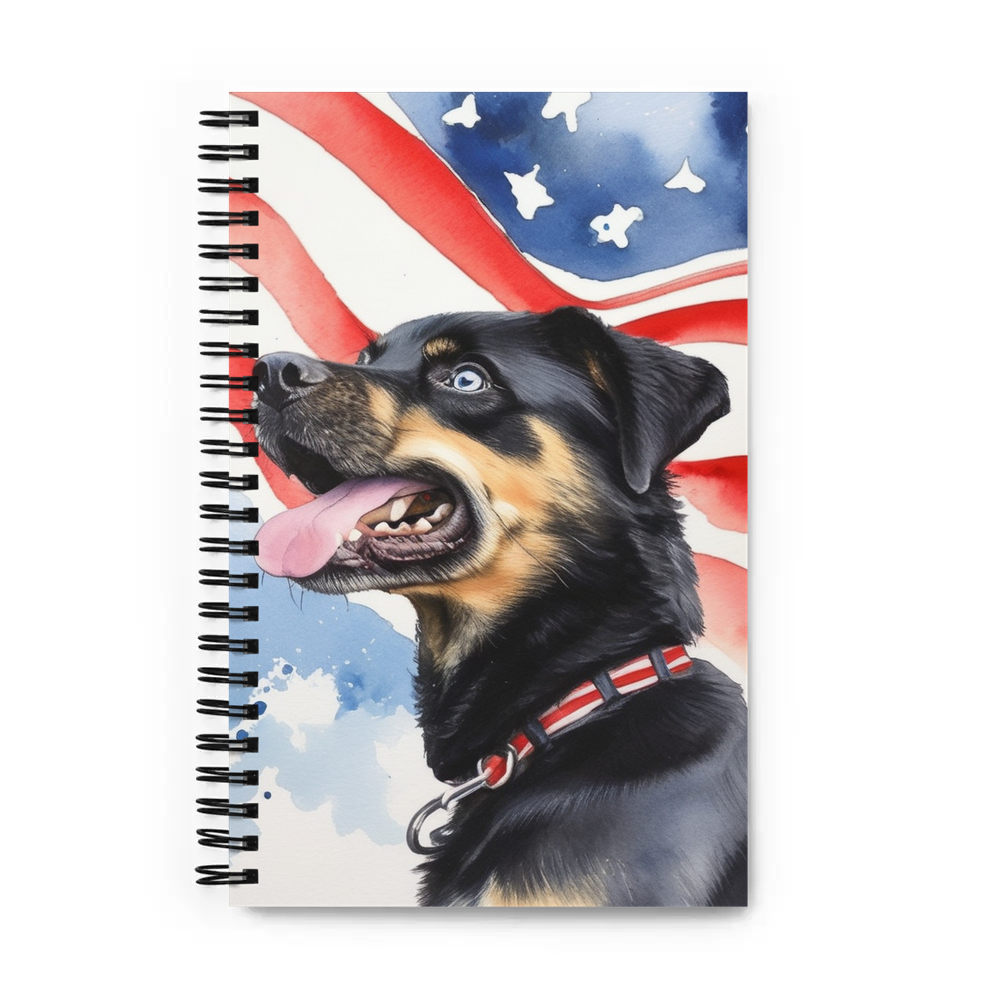 PugMug Custom Blue Spiral Notebook
