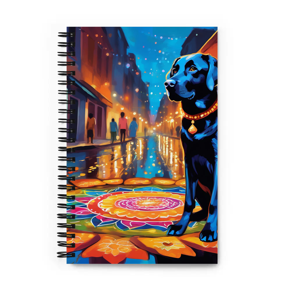 PugMug Custom Black Labrador Retriever Spiral Notebook