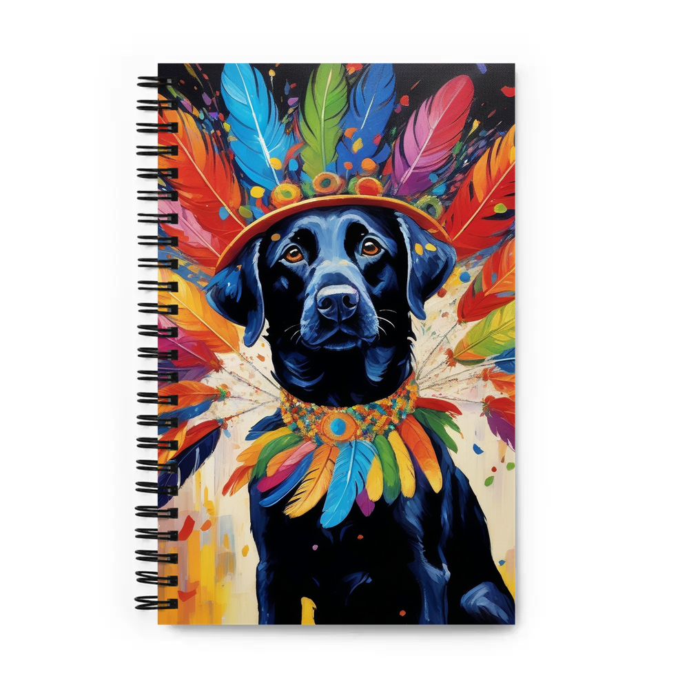PugMug Custom Black Labrador Retriever Spiral Notebook