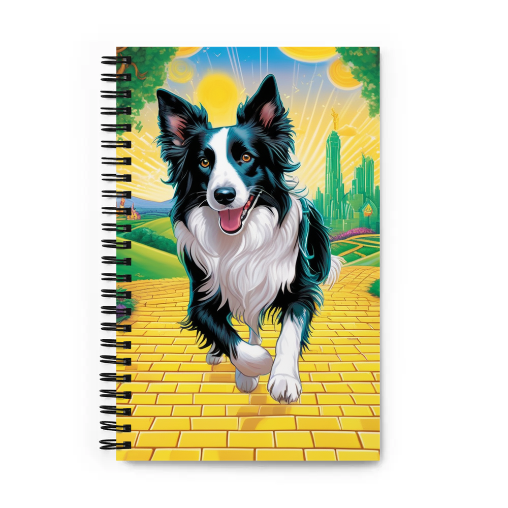 PugMug Custom Border Collie Spiral Notebook