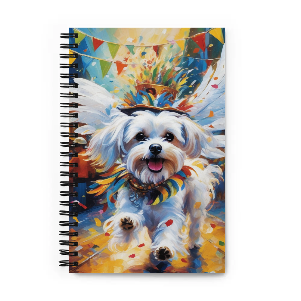 PugMug Custom Maltese Dog Spiral Notebook